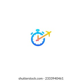 time travel logo icon vector design