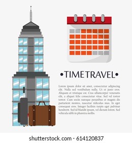 time travel poster calendar landmark