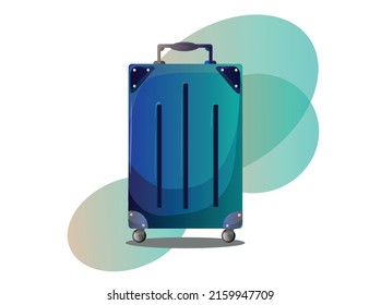 Time to travel poster headline, different valises and baggages, preparation for vacation, holiday packing collection isolated on vector illustration