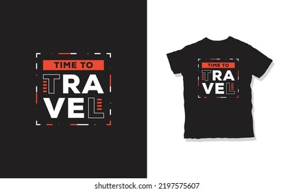 time to travel quotes t-shirt design 