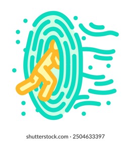 time travel unsolved mystery color icon vector. time travel unsolved mystery sign. isolated symbol illustration