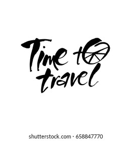 Time to travel. Vector illustration.