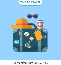 time to travel vector poster