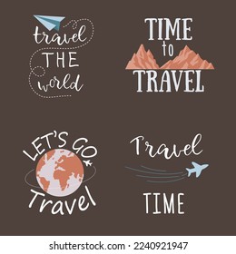 time to travel the world, logos