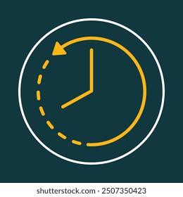 Time trendy icon deceptive abstract vector illustration colorful artwork beautiful design.eps