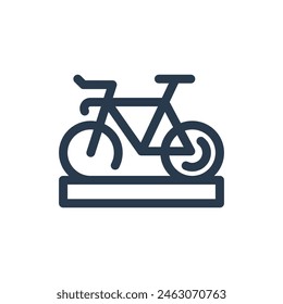 Time Trial Bike in Race Vector Icon Illustration