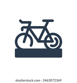 Time Trial Bike in Race Vector Icon Illustration