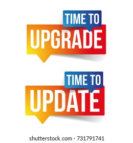 Time to upgrade update sign label
