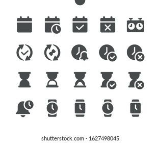 Time v2 UI Pixel Perfect Well-crafted Vector Solid Icons 48x48 Ready for 24x24 Grid for Web Graphics and Apps. Simple Minimal Pictogram