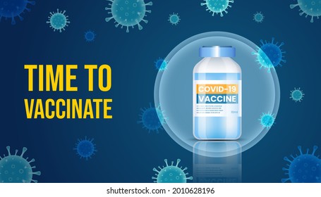 Es hora de vacunar los antecedentes. Adecuado para la página de aterrizaje, banner y otro propósito de diseño.