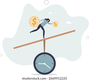 Tempo valor do dinheiro, soma de dinheiro vale mais agora no momento atual do que o futuro, inflação ou custo de ganho, valor depende de time.life e emprego de pessoas.