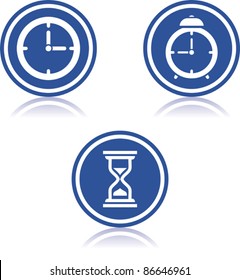 Time - Vector clocks icons