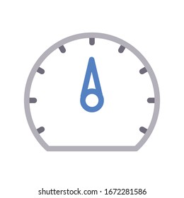 time vector color thin icon 