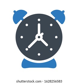 time vector glyph color icon 