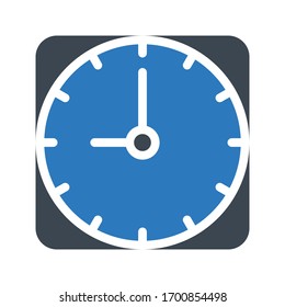 icono de color de glifo vectorial de tiempo 