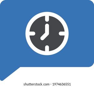 time vector glyph color icon