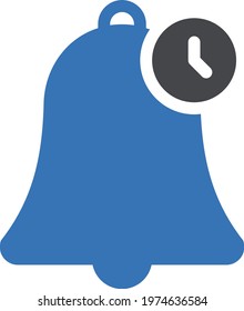 time vector glyph color icon