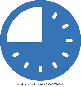 time vector glyph color icon