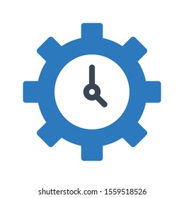 time vector glyph colour icon 