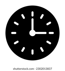 Time in Vector Glyph Icon Design
