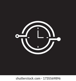 Time vector icon , 24 Hour icon vector illustration design template