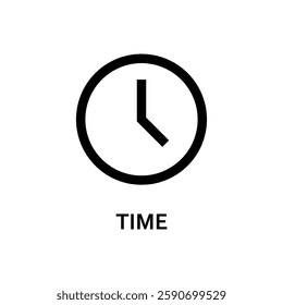 Time vector icon. Clock, timer sign.