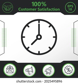 Time vector icon graphic elements for your work - Modern design