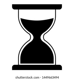 Time vector icon. Hourglass illustration symbol. Hourglass logo.