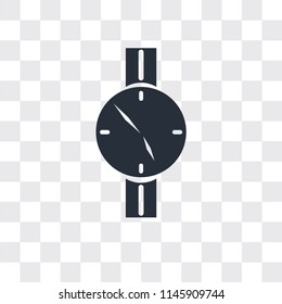 Time vector icon isolated on transparent background, Time logo concept
