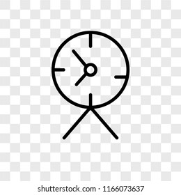 Time vector icon isolated on transparent background, Time logo concept