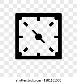 Time vector icon isolated on transparent background, Time logo concept