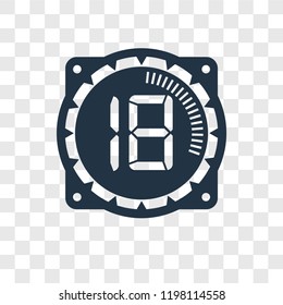 Time vector icon isolated on transparent background, Time transparency logo concept