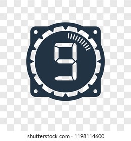 Time vector icon isolated on transparent background, Time transparency logo concept
