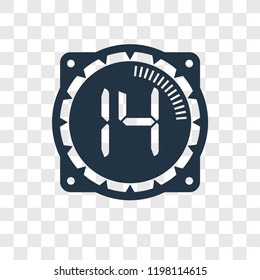 Time vector icon isolated on transparent background, Time transparency logo concept