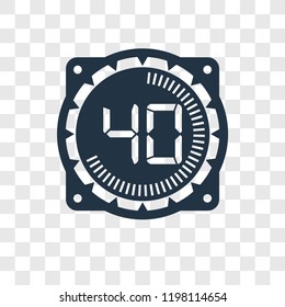 Time vector icon isolated on transparent background, Time transparency logo concept