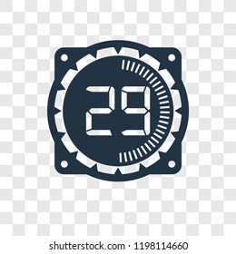 Time vector icon isolated on transparent background, Time transparency logo concept