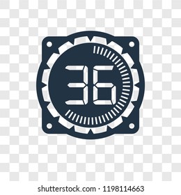 Time vector icon isolated on transparent background, Time transparency logo concept