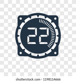 Time vector icon isolated on transparent background, Time transparency logo concept