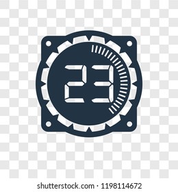 Time vector icon isolated on transparent background, Time transparency logo concept