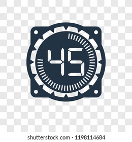 Time vector icon isolated on transparent background, Time transparency logo concept
