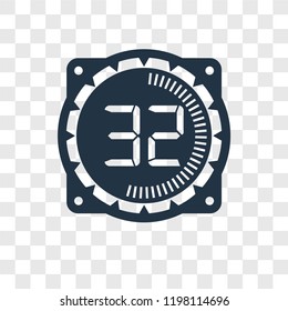 Time vector icon isolated on transparent background, Time transparency logo concept