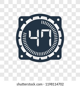 Time vector icon isolated on transparent background, Time transparency logo concept