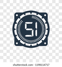 Time vector icon isolated on transparent background, Time transparency logo concept