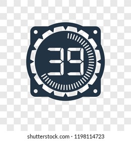 Time vector icon isolated on transparent background, Time transparency logo concept