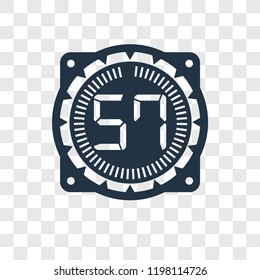 Time vector icon isolated on transparent background, Time transparency logo concept