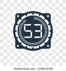 Time vector icon isolated on transparent background, Time transparency logo concept