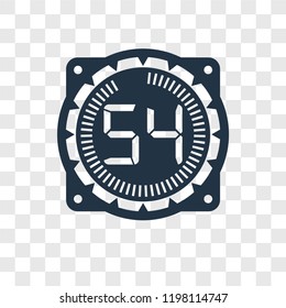Time vector icon isolated on transparent background, Time transparency logo concept