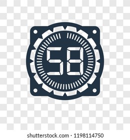 Time vector icon isolated on transparent background, Time transparency logo concept
