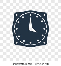Time vector icon isolated on transparent background, Time transparency logo concept
