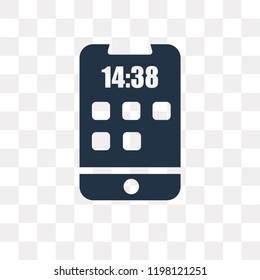 Time vector icon isolated on transparent background, Time transparency concept can be used web and mobile